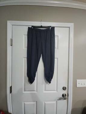 Maurices inMotion Navy Blue Ruched Cuff Jogger Pants